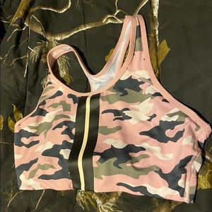 Victoria secret pink sport bra camo